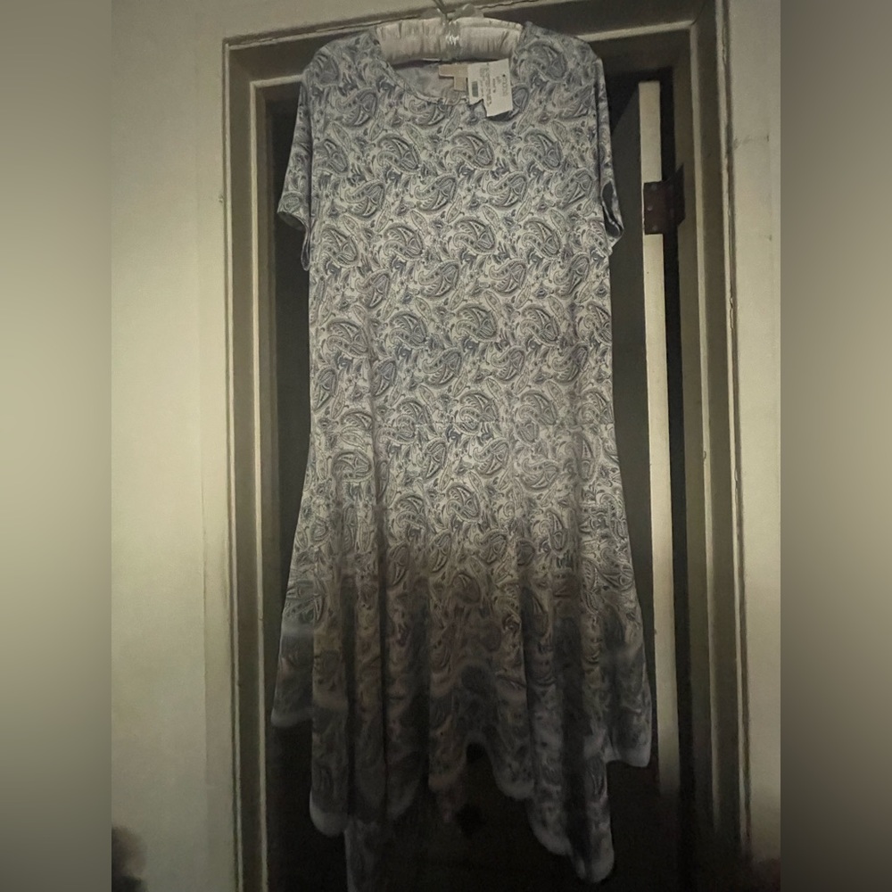 Michael Kors, short sleeve handkerchief dress